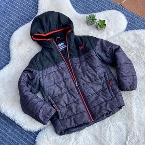 Hawke & Co Winter Jacket Size 8 Black, Gray & Red Warm